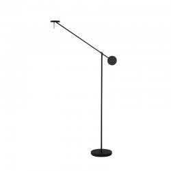 GROK INVISIBLE LED FLOOR LAMP WITH ADJUSTABLE ARM IN MATT BLACK 25-5693-05-05