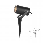 FORLIGHT HIT outdoor Spotlight IP65 GU10 8W Black - PX-0360-NEG