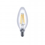 Integral LED 4.2W Omni Filament Candle Lamp, 2700K, 470lm, B15, Clear, Dimmable ILCANDE14D050
