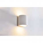 INDOOR DECORATIVE PAINTABLE GYPSUM LARISSA WALL LIGHT IP20 WHITE