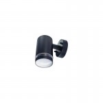 OUTDOOR STAINLESS STEEL DOWN WALL LIGHT IP65 1xGU10 BLACK