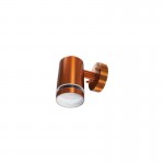 OUTDOOR STAINLESS STEEL DOWN WALL LIGHT IP65 1xGU10 COPPER