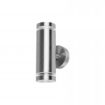 OUTDOOR STAINLESS STEEL UP AND DOWN WALL LIGHT IP65 2xGU10