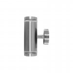 OUTDOOR STAINLESS STEEL UP AND DOWN WALL LIGHT IP65 2xGU10
