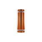 OUTDOOR STAINLESS STEEL UP AND DOWN WALL LIGHT IP65 2xGU10 COPPER