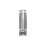 OUTDOOR STAINLESS STEEL UP AND DOWN WALL LIGHT PIR IP54 2 x GU10