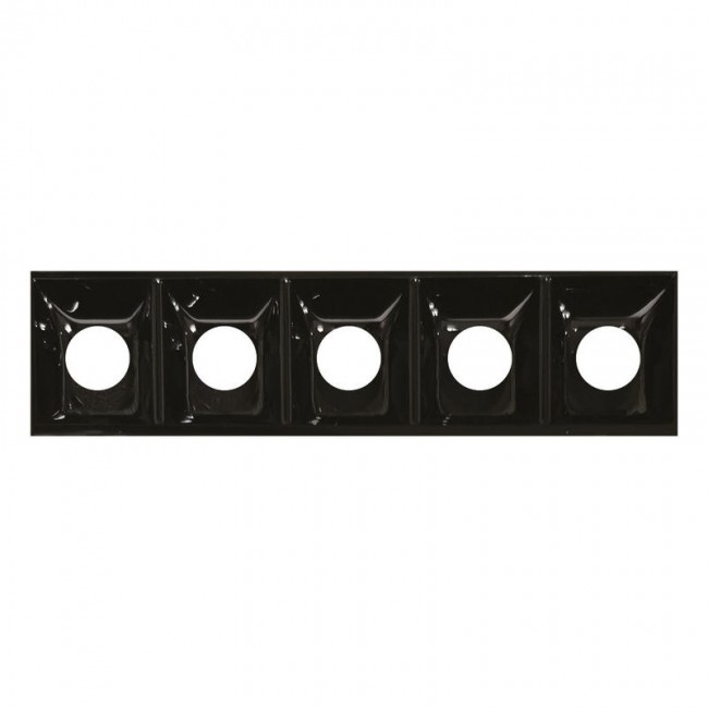 POLISHED BLACK TRACELUX OUTER COVER 5 LIGHT LENGTH