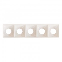 POLISHED WHITE TRACELUX OUTER COVER 5 LIGHT LENGTH