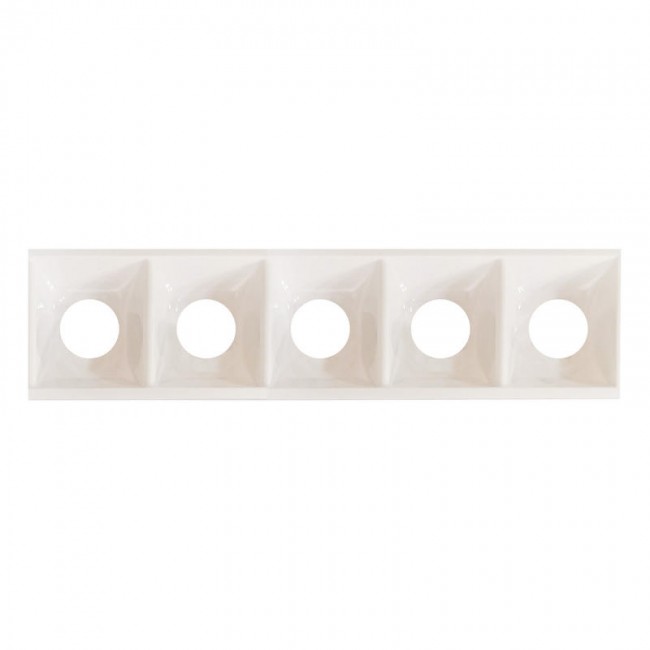 POLISHED WHITE TRACELUX OUTER COVER 5 LIGHT LENGTH