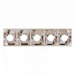 POLISHED SILVER TRACELUX OUTER COVER 5 LIGHT LENGTH