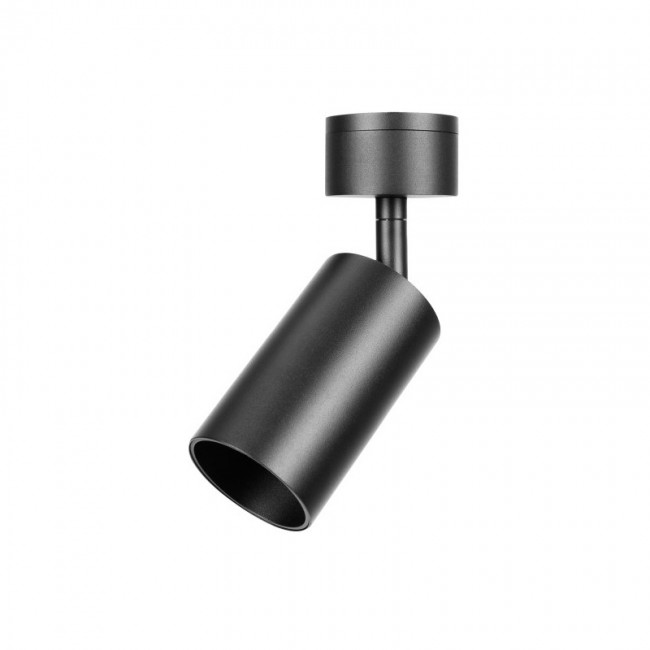ACCENTPLUS Spotlight S1 56mm Diameter 100mm Length GU10 LED Base Surface Mounted Adjustable Black Finish