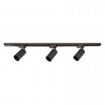 3FT Single Circuit Track Lighting Kit with 3 GU10 Spotlights - Black Finish