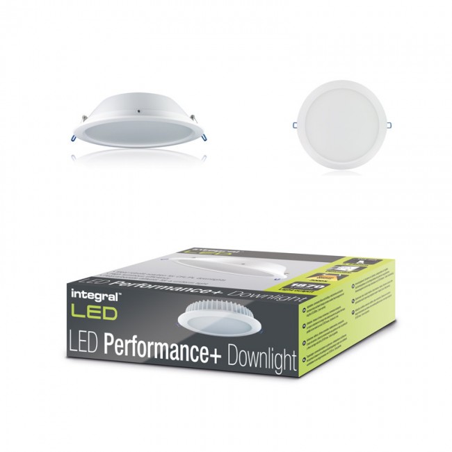 INTEGRAL LED Downlight 22W (52W) 3000K 1870lm 245mm cut out Dimmable