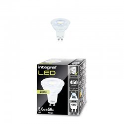 INTEGRAL LED GU10 Glass PAR16 5.6W (56W) 4000K 450lm Dimmable Lamp