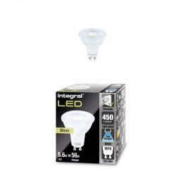 INTEGRAL LED GU10 Glass PAR16 5.6W (56W) 6500K 450lm Dimmable Lamp