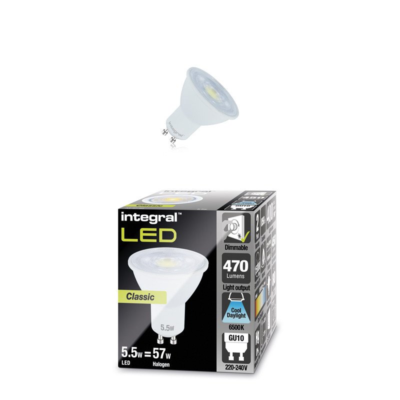 integral led gu10 5.5 w