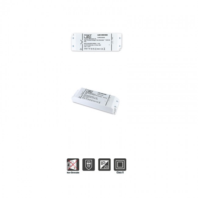 INTEGRAL LED IP20 100W Constant Voltage LED Driver, 220-240VAC to 24VDC, Non-Dimmable