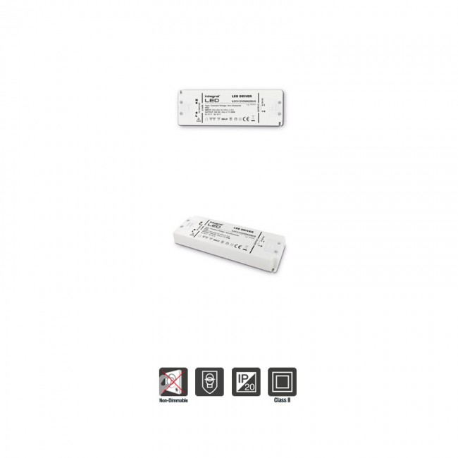 INTEGRAL LED IP20 75W Constant Voltage LED Driver, 200-240VAC to 24VDC, Non-Dimmable