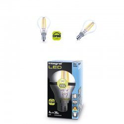 INTEGRAL LED Mini Globe Full Glass Omni-Lamp 4W