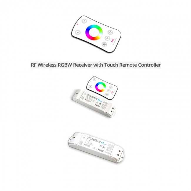 INTEGRAL LED RF Wireless RGBW Receiver with Touch Remote Controller
