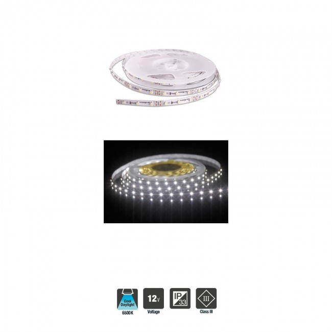 INTEGRAL LED Strip 12V IP33 5m x 8mm 6500K 6W/m CRI80