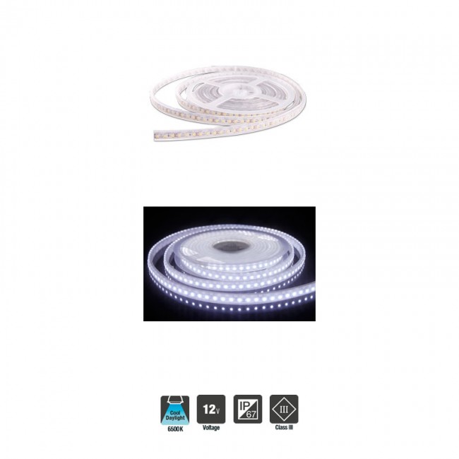 INTEGRAL LED Strip 12V IP67 5m x 10mm 6500K 8W/m CRI80