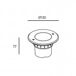 Forlight Incasso recessed LED  ground light PX-0520-INO