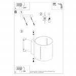 Sollux Wall lamp INEZ white
