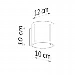 Sollux Wall lamp INEZ grey