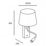 Forlight Janet wall light black DE-0115-NEG