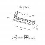 Forlight JIM 5.6W LED Recessed downlight TC-0120-BLA Forlight JIM 5.6W LED Recessed downlight TC-0120-BLA