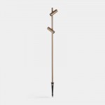 LEDSC4 Juncus 15.2W LED garden spike light IP66 - twin head 10-E018-J6-CL