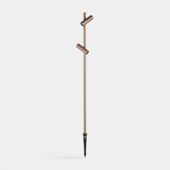 LEDSC4 Juncus 15.2W LED garden spike light IP66 - twin head 10-E018-J6-CL