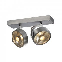 KALU 2 QPAR CEILING LIGHT BRUSHED ALUMINIUM FINISH 147316