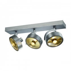 KALU 3 QPAR CEILING LIGHT BRUSHED ALUMINIUM FINISH 147326