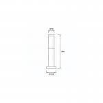 FORLIGHT Koral 450mm IP55 E27 outdoor bollard light - PX-0099-INO