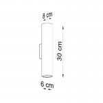 Sollux Wall lamp LAGOS white