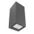 LEDSC4 AFRODITA GU10 OUTDOOR WALL LIGHT, URBAN GREY FINISH, 05-9919-Z5-37