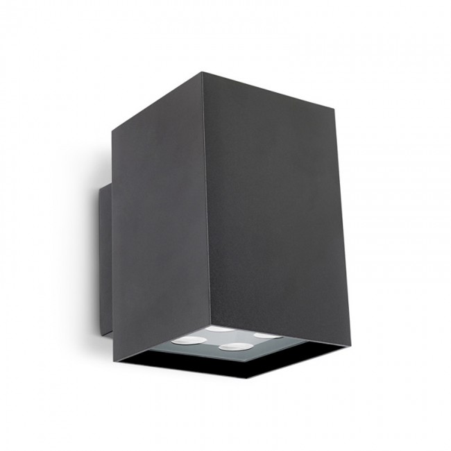 LEDS-C4 AFRODITA POWER LED OUTDOOR WALL LIGHT, 17.4W, WARM WHITE LIGHT, GREY FINISH, 05-9773-34-37V2