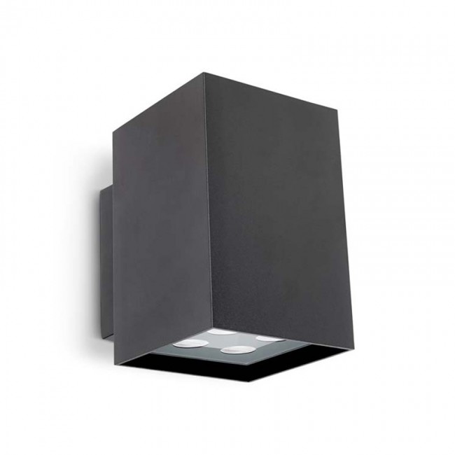 LEDS-C4 AFRODITA POWER LED OUTDOOR WALL LIGHT, 17.4W, WARM WHITE LIGHT, URBAN GREY FINISH, 05-9773-Z5-37V2