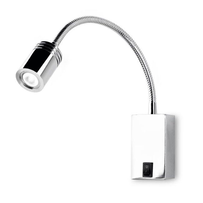 LEDS-C4 BOOK LED WALL LIGHT IN CHROME