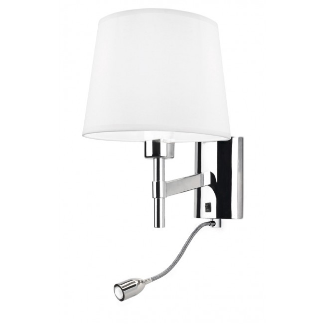 LEDS-C4 BRISTOL WALL LIGHT  CHROME FINISH WITH LED SPOT 05-2820-21-21