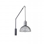 LEDS-C4 CONTRAST WALL LIGHT MATT BLACK / CEMENT 05-6415-DC-05