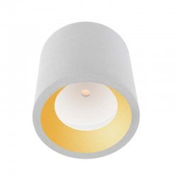 LEDS-C4 COSMOS 12W OUTDOOR CEILING LIGHT, WARM WHITE LIGHT, WHITE FINISH, 15-9790-14-CL