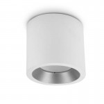 LEDS-C4 COSMOS 23.2W OUTDOOR LED CEILING LIGHT, WARM WHITE LIGHT, WHITE FINISH, 15-9904-14-CL