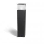 LEDS-C4 CUBIK 900mm E27 Outdoor Bollard Light Urban Grey 55-9549-Z5-M3