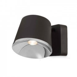 LEDS-C4 DRONE LED WALL / CEILING LIGHT IN DARK BROWN AND CHROME