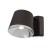 LEDSC4 DRONE LED WALL / CEILING LIGHT IN DARK BROWN AND CHROME