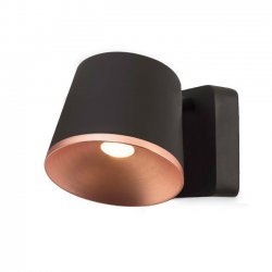 LEDS-C4 DRONE LED WALL / CEILING LIGHT IN DARK BROWN AND COPPER