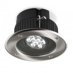 LEDS-C4 GEA OUTDOOR RECESSED LED DOWNLIGHT, 18 WATT, COOL WHITE LIGHT, STAINLESS STEEL, 15-9948-CA-CM